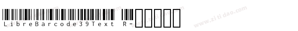LibreBarcode39Text R字体转换